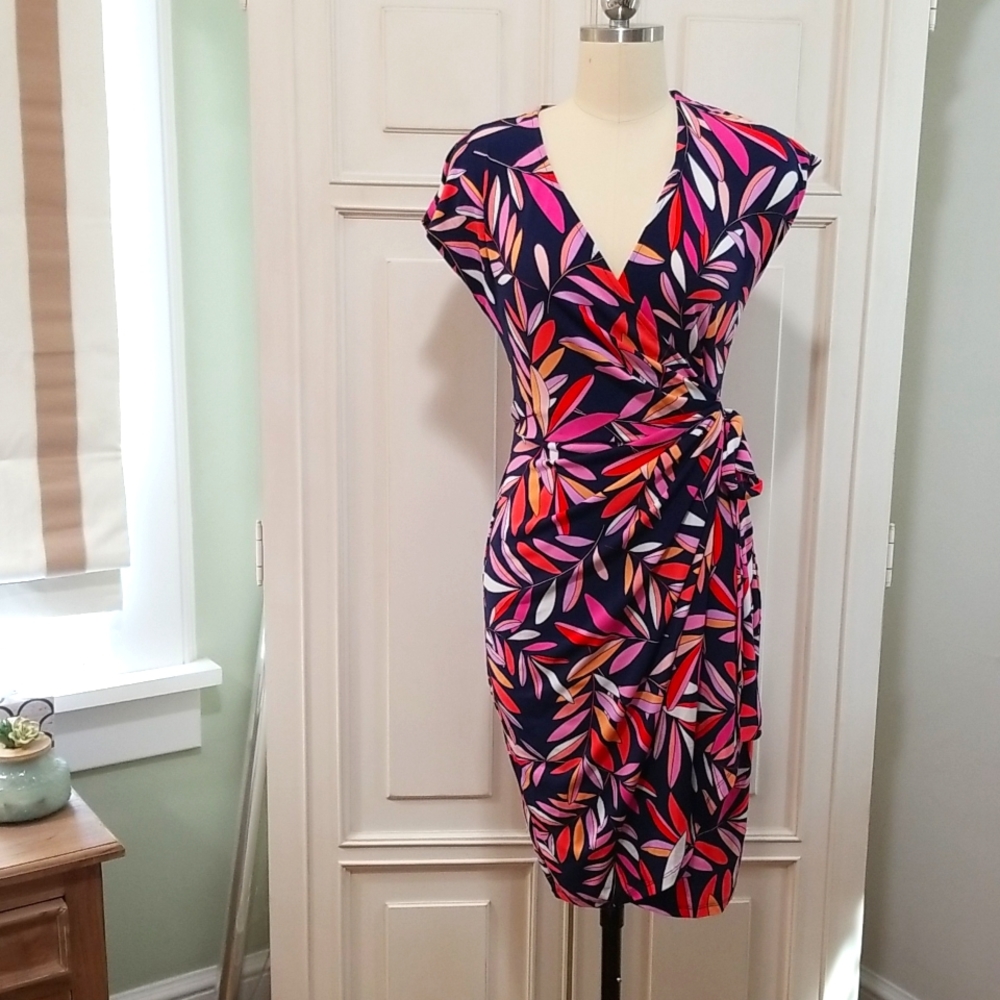 Maggy London knit wrap dress